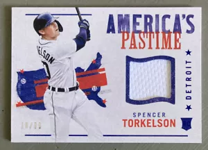 2022 Chronicles Americas Pastime Spencer Torkelson Patch 18/99 Tigers - Picture 1 of 3