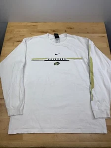 Vtg Y2K Nike Colorado Buffaloes Shirt Mens M White Center Swoosh 11140 - Picture 1 of 10