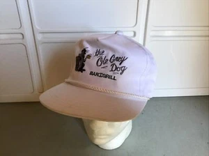 Vintage Ole grau Hund Bar & Grill Kordel Trucker Snapback Baseball Kappe Mütze 5-Panel - Bild 1 von 6