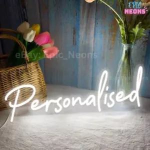 Personalised Neon Sign Custom LED Sign Bar Night Light Name Signs Acrylic Wall - Picture 1 of 21