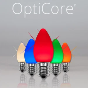 25 C7 OptiCore Multicolor Smooth Twinkle LED Christmas Lights Replacement Bulbs - Picture 1 of 3