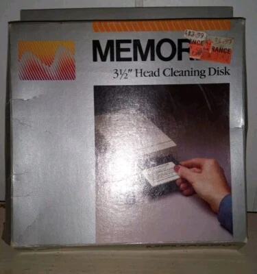 Memorex 3 1/2" Kopf Reinigungsscheibe Nr. 3202-7023 Schiffe N 24h Vintage Retro Geeky - Bild 1 von 3