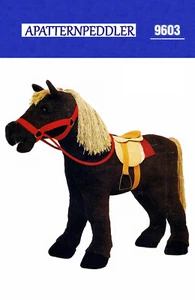 Muñeca de peluche caballo patrón V 9603 juguete 28" alto x 33" largo - Imagen 1 de 3