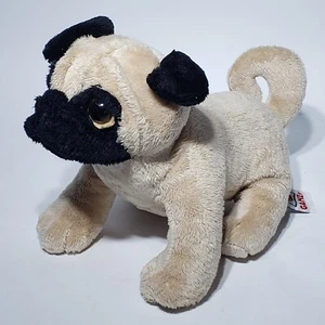 Ganz Webkinz Tan Fawn Apricot Pug Dog Plush HM105 no Code Retired - Picture 1 of 13