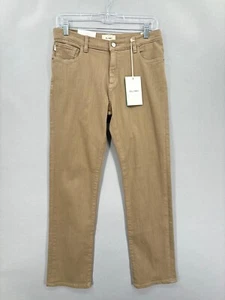 DL1961 Jeans Boys Youth Size 16 Brady Slim Denim Tan Beige Sandbox 28" Ins NWT - Picture 1 of 16