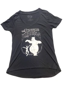 Disney Shirt Womens Small Black The Jungle Book Hi Low Streetwear Crewneck Lady - Picture 1 of 7