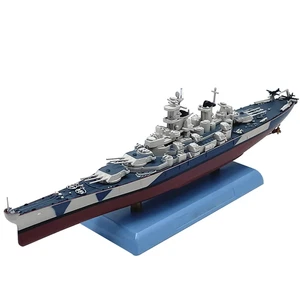 1:1000 WWII US BB-61 Lowa Battleship Model Alloy Warship Model Collection - Foto 1 di 7