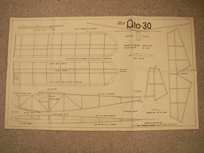 ATO Model Craft Plans of ATO 30 a vintage glider model 30" span - Image 1 of 3