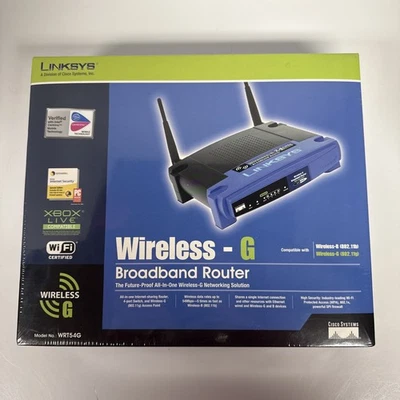 Linksys 2.4 GHZ Wireless-G Broadband Router Model WRT54G  Sealed - Image 1 of 4