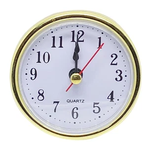65mm Quartz Replacement Gold Bezel Clock Inserts Arabic Numerals 57-58mm Hole - Picture 1 of 2