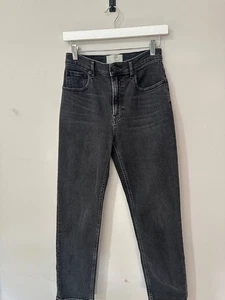 EVERLANE JEANS THE CHEEKY JEAN Best Selling SIZE 28 WASHED BLACK - Picture 1 of 11