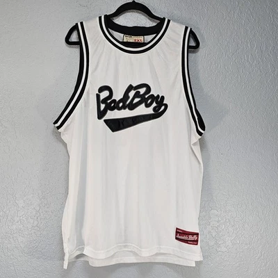 Invisible Bully Bad Boy Collection Smalls 72 Basketball Jersey 2XL White Black - Image 1 of 4