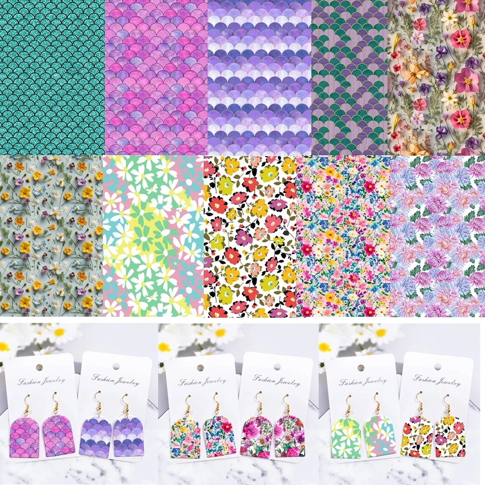 Beautiful Flower image transfer paper for polymer clay Christmas Craft Supply - Изображение 1 из 4