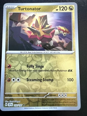 Turtonator Reverse Holo Uncommon SV08: Surging Sparks 137/191 NM - Image 1 of 2