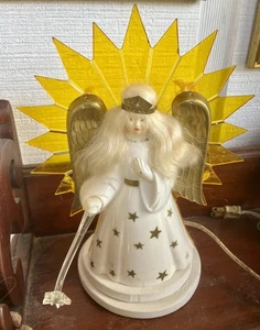 Schöne MCM Weihnachtsleuchte Baumspitze Engel Lite Noma 50er Jahre - Bild 1 von 7