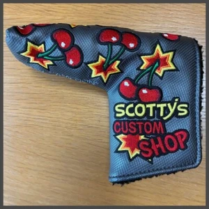 Scotty Cameron Putter Head Cover 2014 Custom Shop Cherry Bomb Gray Rare - Picture 1 of 10