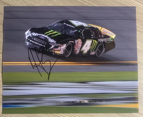 Hailie Deegan Signed 8x10 Photo Monster Energy Car On The Track NASCAR Auto COA Cover