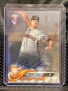 Chris Stratton 2018 Topps Chrome Rookie Auto Giants - Picture 1 of 2
