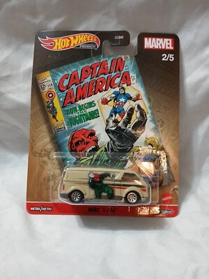 🔥🔥🔥🔥HOT WHEELS Premium MBK Van Marvel Series  Caption America 2/5🔥🔥🔥🔥 - Image 1 of 2