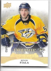 2015-16 Ice Exquisite Collection Gold Spectrum Rookies Kevin Fiala Rookie RC /56 - Picture 1 of 1