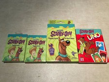 1999 Scooby Doo Playing Cards and Uno game 4pc Lot 