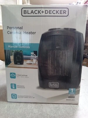 BLACK+DECKER 1500W Ceramic Heater - Black (BHDC201) - Image 1 of 4