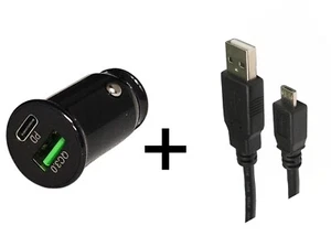 Dual USB 3.1A Car Charger Adapter & 3 Meter Cable For Huawei Samsung Galaxy - Picture 1 of 16