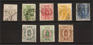 Finlandia. º USADOYvert 28/35. 1889. Serie completa (dentados mezclados). MAGNI - Imagen 1 de 1