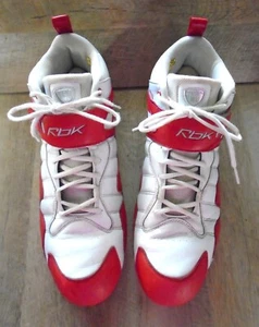 Reebok Football Stollen NFL Equipment Mid Strap Größe 16 weiß und rot 20-174287 - Bild 1 von 9