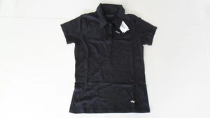 ROHNISCH LADIES GOLF TEE TOP SIZE M BLACK GOLFING SHORT SLEEVE COTTON POLYESTER - Picture 1 of 2