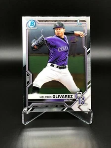 Helcris Olivarez 1. Bowman Prospect #BCP-154 2021 Bowma Chrom Colorado Rookies - Bild 1 von 2