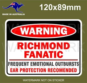 RICHMOND TIGERS FANATIC STICKER - Picture 1 of 1