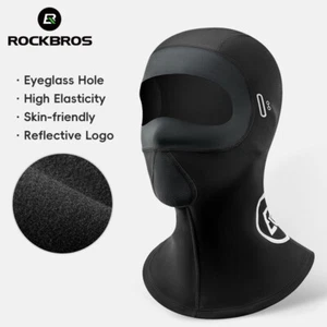 ROCKBROS Balaclava Motorcycle Bicycle Face Mask Elastic Warm Cycling Headgear - Picture 1 of 11