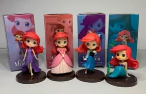 4 Figuras Pequeñas Disney Princesa Historia de la Sirenita Q Posket Ariel - Imagen 1 de 3