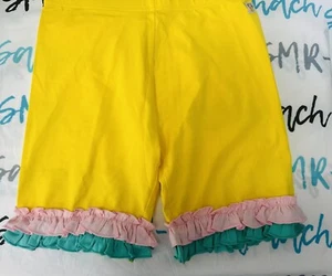 Girls Wildflowers clothing Yellow Fresh Squeezed Shorties shorts size 16 NWT - Picture 1 of 5