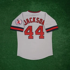 Reggie Jackson California Angels Men's Cooperstown Road Jersey w/ Team Patch - Picture 1 of 7