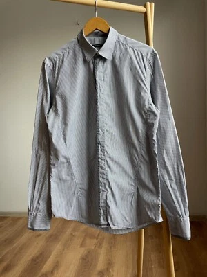 Camisa social listrada Z Zegna tamanho 41 - Imagem 1 de 4