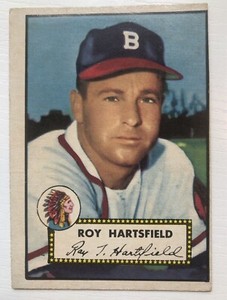 1952 Topps Baseball Semi High #264 Roy Hartsfield Boston Braves Short Print