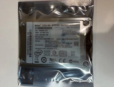 Intel Solid-State Drive DC S3500 Series 240GB,Internal,1.8" (SSDSC1NB240G401) - Image 1 of 2