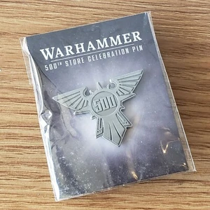 Sealed Games Workshop Warhammer 500th Store Celebration Tie Tack Pin PI1 - Picture 1 of 6
