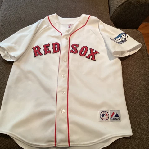Boston Red Sox David Ortiz Majestic Jersey Mens L World Series ‘04 Very Nice Cover