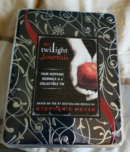 THE TWILIGHT JOURNALS, 4 KEEPSAKE JOURNALS IN A COLLECTIBLE METAL TIN A-5 NIB - Picture 1 of 3