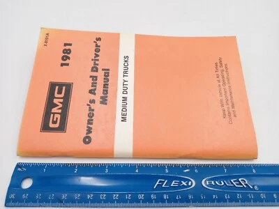 GMC camión de servicio mediano 1981 manual para propietarios y conductores X-8101A nuevo en stock 81 Foto 1 de 4