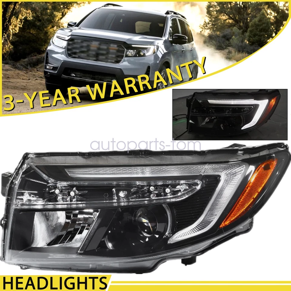 Left Driver LED Headlight for Passport 2022-2025 fits Honda Ridgeline 2021-2025 - Image 1 of 4