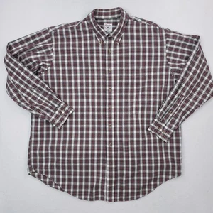 Vintage Brooks Brothers Hemd Herren XL rot grün Tartan kariert Button Down LS - Bild 1 von 13