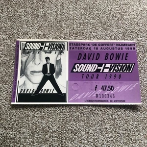 David Bowie ticket Nijmegen 18/08/90 #D106345 Sound & Vision - Picture 1 of 1