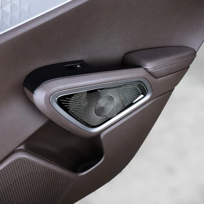 US - Tuning Steel Rear Door Speaker Decoration Cover Trim For KIA Soul 2020-2025 - Imagem 1 de 2