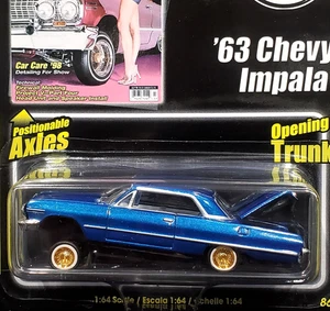 Revell 63 1963 Chevy Impala Lowrider Magazine Chevrolet Collectible Car Blu VHTF - Picture 1 of 3
