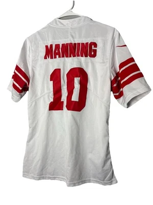 Футболка молодежная Eli Manning No10 New York Giants NIKE белая на поле размер XL - Изображение 1 из 4