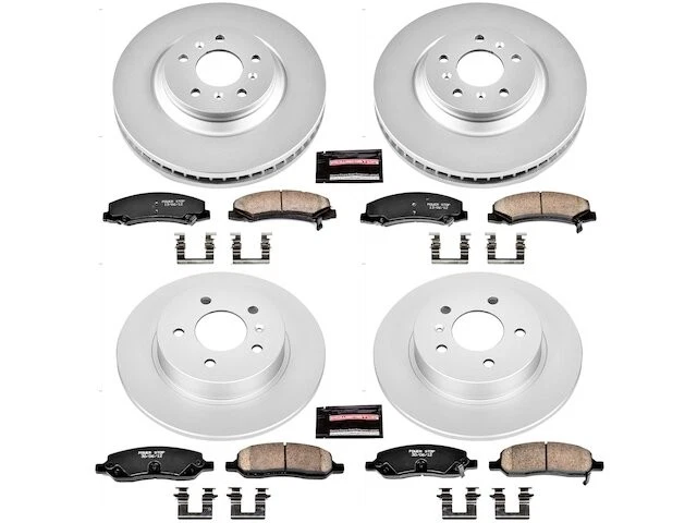 Kit de pastillas de freno delanteras y traseras y rotor para Cadillac DTS 2007 QS585QG 2006-2011 Foto 1 de 1